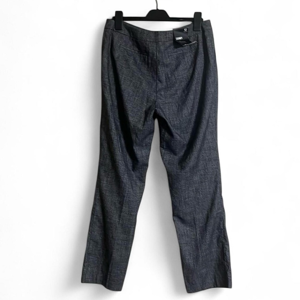Jones NY Pants Sz 12 SYDNEY Gray Office Career Closet Staple Stretch Comfort - Picture 6 of 10